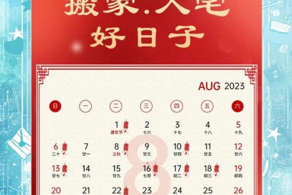 8月份装修吉日