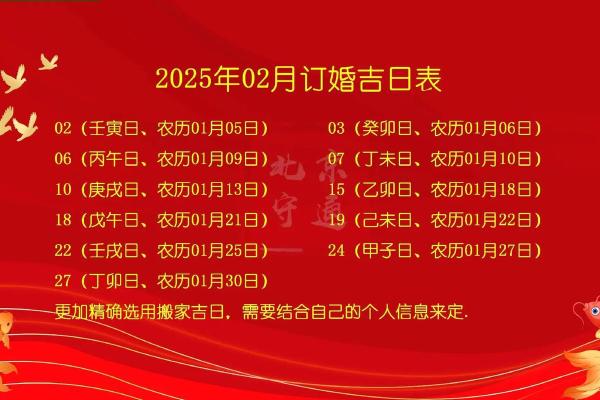 2025年9月订婚日期推荐与双方生辰八字合婚指南